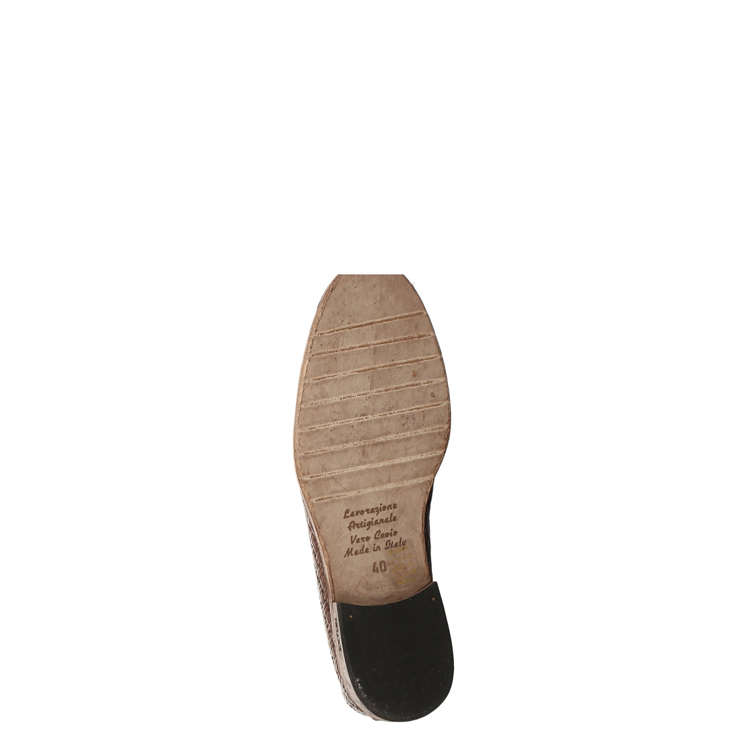 Exton Glattleder-Slipper in braun für Herren